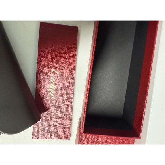 Authentic Cartier Glass Case + Box+ Eyeglass lenses + Book + Screws + Cloth - Picture 6 of 8